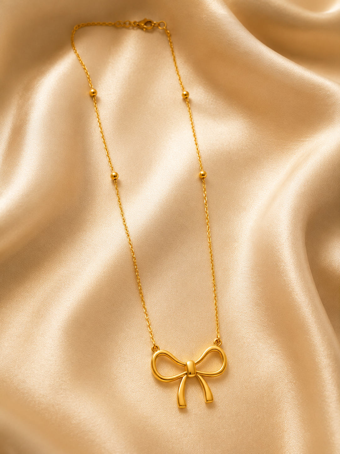 BANZARA Jewellery Coquette Bow Charm Necklace