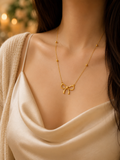 BANZARA Jewellery Coquette Bow Charm Necklace