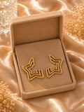Gold Star Shape Earrings