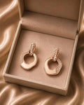Twisted Knot Design Drop Earring