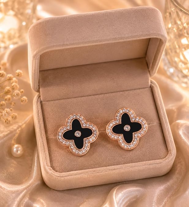 Four Leaf Clover Stud Earrings