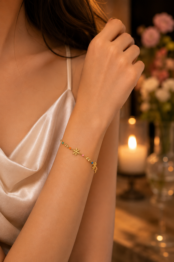 Aurora Snowflake Bracelet