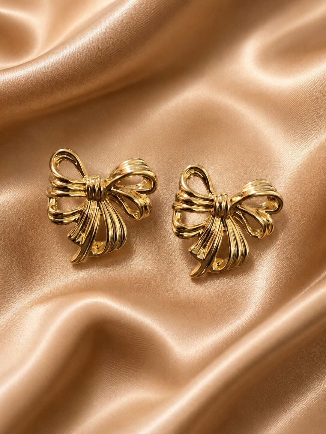 Velvet Bow Statement Stud Earrings | Elegant Party & Western Wear Fashion Jewelry